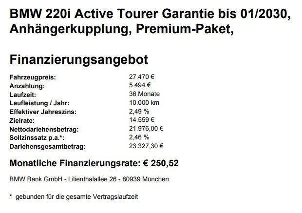 BMW 2er Active Tourer