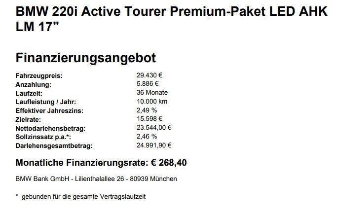 BMW 2er Active Tourer – Bild 13